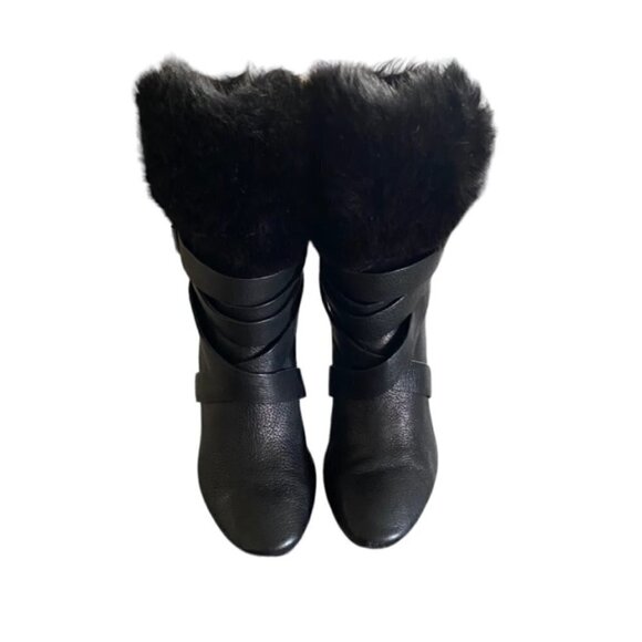 Pour La Victoire Bionda Bootie with Faux Fur Cuff 9 - Picture 4 of 7